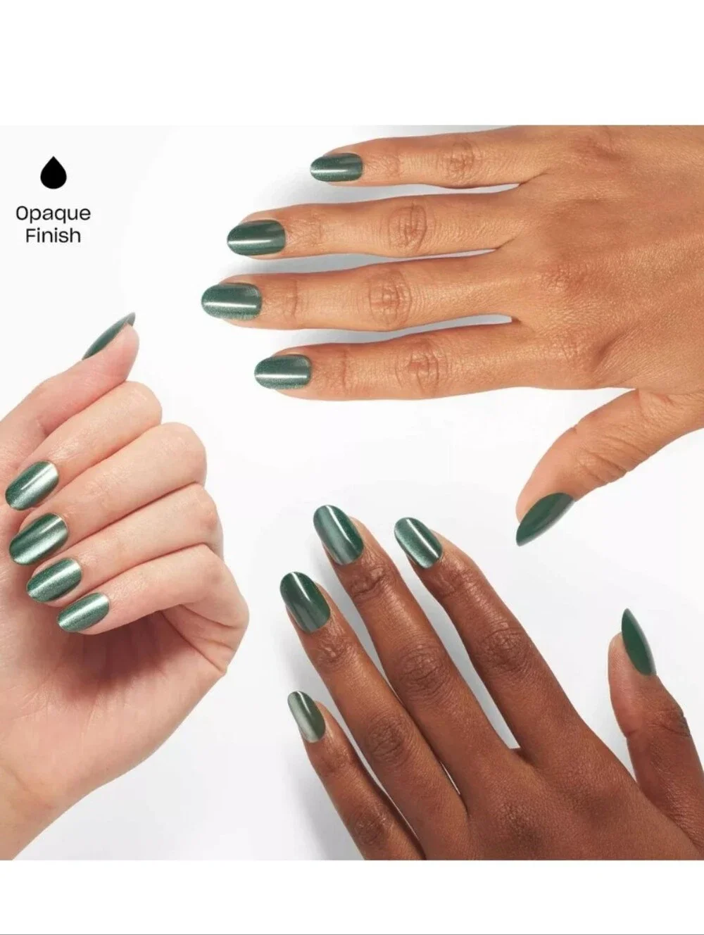OPI EXPRESSION FEELIN' CAPRICORN-Y METALLIC GREEN INSTANT GEL-LIKE MANICURE.